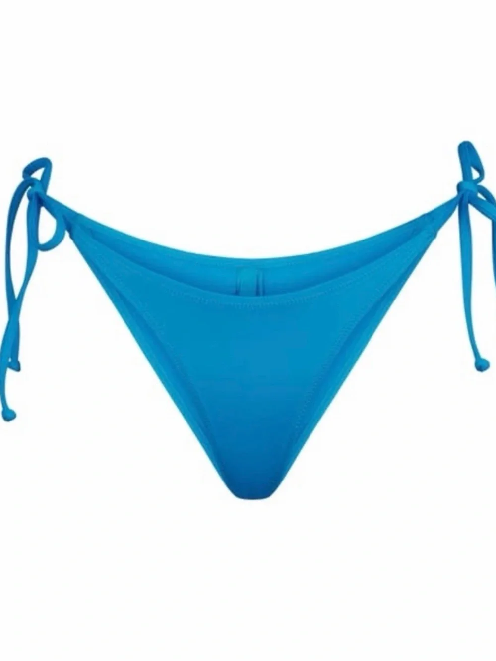 SKIMS Swim Micro Scoop Bikini Top & swim dipped tie bottoms in turquoise